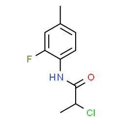 2-氯-n-(2-氟-4-甲基苯基)丙酰胺结构式