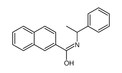 N-(1-phenylethyl)naphthalene-2-carboxamide Structure