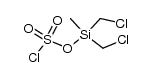 bis(chloromethyl)(methyl)silyl sulfochloridate结构式