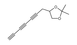 4-hepta-2,4,6-triynyl-2,2-dimethyl-[1,3]dioxolane Structure