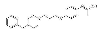 N-[4-[3-(4-benzylpiperazin-1-yl)propylsulfanyl]phenyl]acetamide结构式