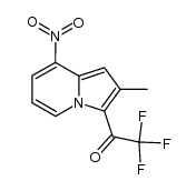 2,2,2-trifluoro-1-(2-methyl-8-nitroindolizin-3-yl)ethanone Structure