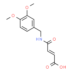 3-(N-((3,4-DIMETHOXYPHENYL)METHYL)CARBAMOYL)PROP-2-ENOIC ACID structure