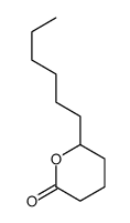 6-Hexyltetrahydro-2H-pyran-2-one结构式