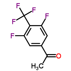 3,5-二氟-4-三氟甲基苯乙酮结构式