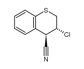 trans-3-chlorothiochroman-4-carbonitrile Structure