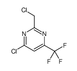 4-Chloro-2-(chloromethyl)-6-(trifluoromethyl)pyrimidine structure