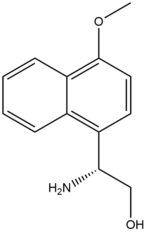 1-Naphthaleneethanol, β-amino-4-methoxy-, (βR)-结构式