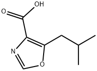 5-(2-methylpropyl)-1,3-oxazole-4-carboxylic acid Structure