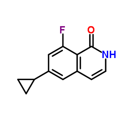 6-环丙基-8-氟异-1(2H)-酮结构式