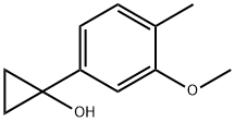 1-(3-甲氧基-4-甲基苯基)环丙-1-醇结构式