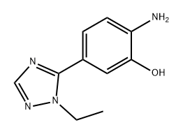 Phenol, 2-amino-5-(1-ethyl-1H-1,2,4-triazol-5-yl)- Structure