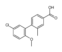 4-(5-chloro-2-methoxyphenyl)-3-methylbenzoic acid Structure