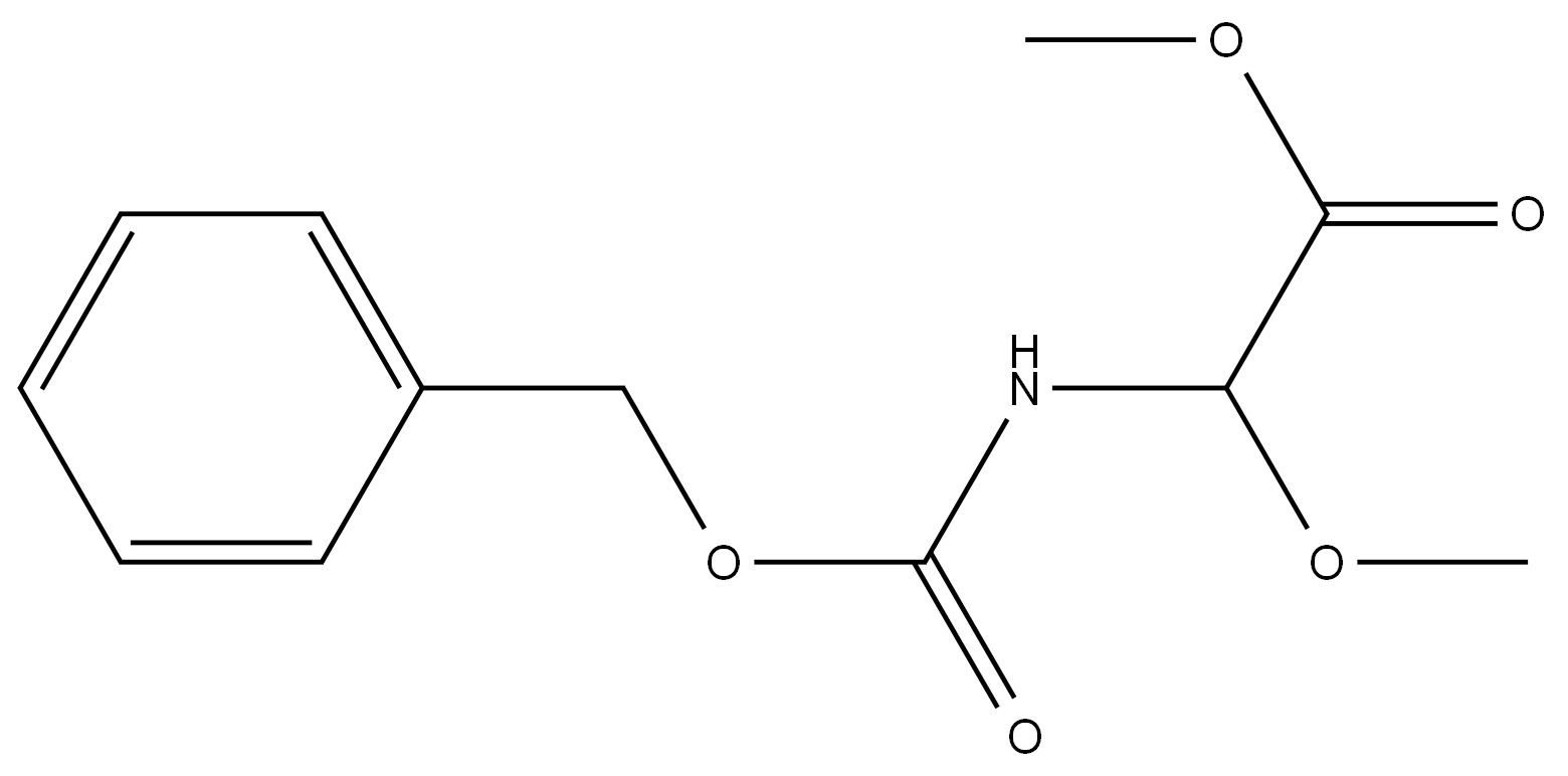 methyl 2-(benzyloxycarbonylamino)-2-methoxyacetate结构式