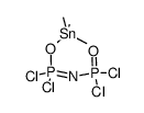 (trimethylstannyl)tetrachloroimidodiphosphate结构式