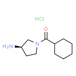 (R)-1-Cyclohexanecarbonylpyrrolidin-3-amine hydrochloride结构式