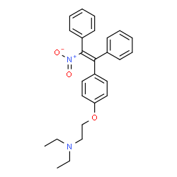 N,N-Diethyl-2-[4-(2-nitro-1,2-diphenylethenyl)phenoxy]ethanamine Structure