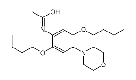 N-(2,5-dibutoxy-4-morpholin-4-ylphenyl)acetamide Structure