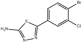 2-Amino-5-(4-bromo-3-chlorophenyl)-1,3,4-thiadiazole Structure