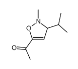 Ethanone, 1-[2,3-dihydro-2-methyl-3-(1-methylethyl)-5-isoxazolyl]- (9CI) structure