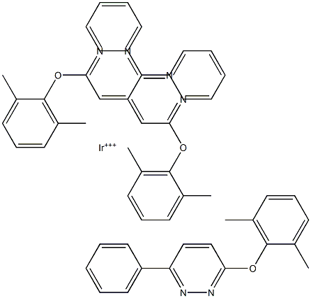 三[3-(2,6-二甲基苯氧基)-6-苯基哒嗪]铱(III)图片