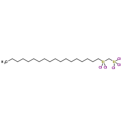 Trichloro{[dichloro(octadecyl)silyl]methyl}silane结构式