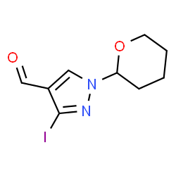 1H-Pyrazole-4-carboxaldehyde, 3-iodo-1-(tetrahydro-2H-pyran-2-yl)- picture