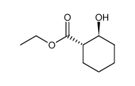 (+/-)-trans-2-hydroxy-cyclohexanecarboxylic acid ethyl ester结构式