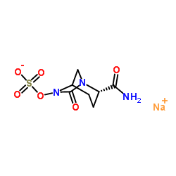 Sodium ({[(2S)-2-carbamoyl-7-oxo-1,6-diazabicyclo[3.2.1]oct-6-yl]oxy}sulfonyl)oxidanide结构式