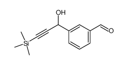 3-(1-hydroxy-3-trimethylsilyl-2-propynyl)benzaldehyde结构式