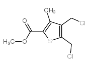 4,5-BIS(CHLOROMETHYL)-3-METHYLTHIOPHENE-2-CARBOXYLIC ACID METHYL ESTER Structure