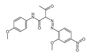 Butanamide, 2-(2-methoxy-4-nitrophenyl)azo-N-(4-methoxyphenyl)-3-oxo-结构式