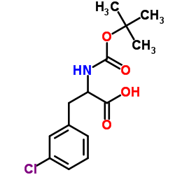 2-((叔丁氧基羰基)氨基)-3-(3-氯苯基)丙酸图片