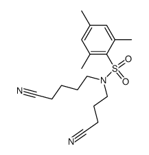 N-(4-Cyanobutyl)-N-(3-cyanopropyl)mesitylenesulfonamide结构式