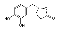 2(3H)-Furanone,5-[(3,4-dihydroxyphenyl)methyl]dihydro-,(5R)-(9CI)结构式