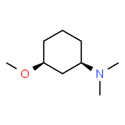 Cyclohexanamine, 3-methoxy-N,N-dimethyl-, (1R,3S)-rel- (9CI) structure