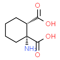 1,2-Cyclohexanedicarboxylicacid,1-amino-,(1R,2S)-rel-(9CI) Structure