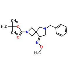 tert-butyl (5E)-7-benzyl-5-methoxyimino-2,7-diazaspiro[3.4]octane-2-carboxylate picture