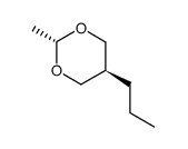 2α-Methyl-5β-propyl-1,3-dioxane Structure