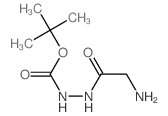 Hydrazinecarboxylicacid, 2-(2-aminoacetyl)-, 1,1-dimethylethyl ester结构式