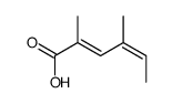 2,4-dimethylhexa-2,4-dienoic acid Structure