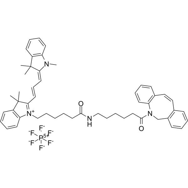 Cyanine3 DBCO hexafluorophosphate Structure