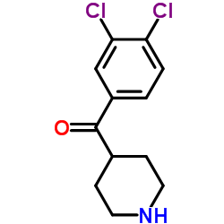 (3,4-Dichlorophenyl)(4-piperidinyl)methanone结构式