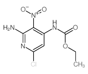 Carbamic acid,(2-amino-6-chloro-3-nitro-4-pyridinyl)-, ethyl ester (9CI) picture