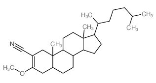 5a-Cholest-2-ene-2-carbonitrile,3-methoxy- (7CI,8CI) structure