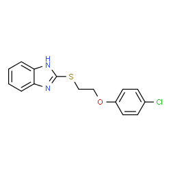 2-([2-(4-CHLOROPHENOXY)ETHYL]THIO)-1H-BENZIMIDAZOLE Structure