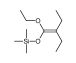 (1-ethoxy-2-ethylbut-1-enoxy)-trimethylsilane Structure