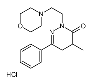 4-methyl-2-(2-morpholin-4-ylethyl)-6-phenyl-4,5-dihydropyridazin-3-one,hydrochloride Structure