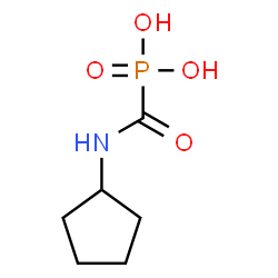 Phosphonic acid, [(cyclopentylamino)carbonyl]- (9CI) Structure