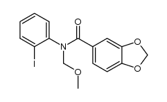 N-(2-Iodophenyl)-N-methoxymethyl-3,4-methylenedioxybenzamide Structure